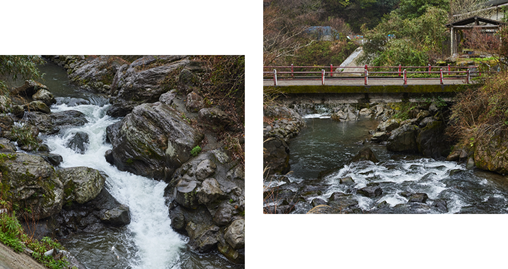 自然の力を感じる女山滝